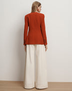 Veronica Beard Jessup Tailored Jacket - Carnelian Red