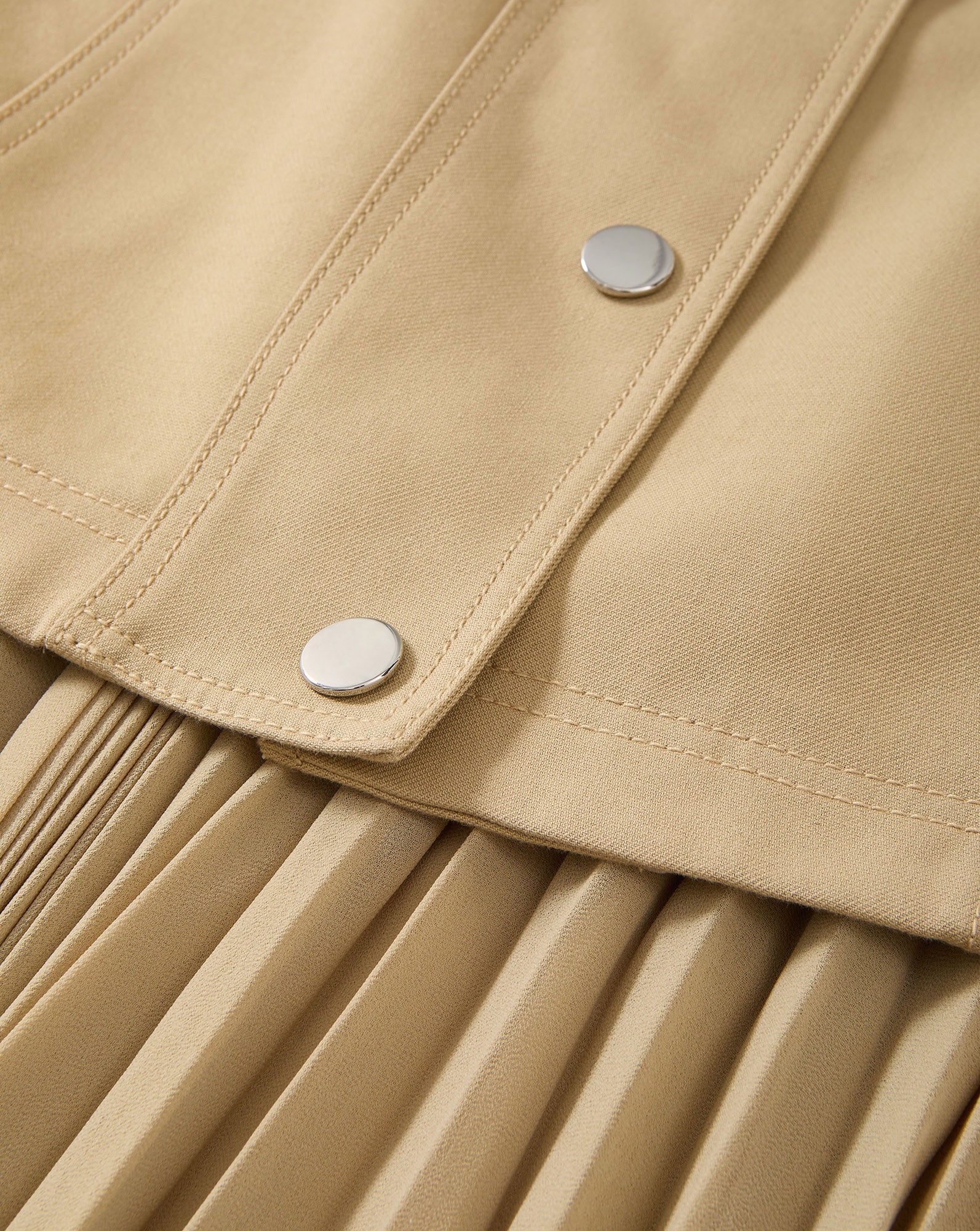 Veronica Beard Patricka Layered Midi Skirt - Sand