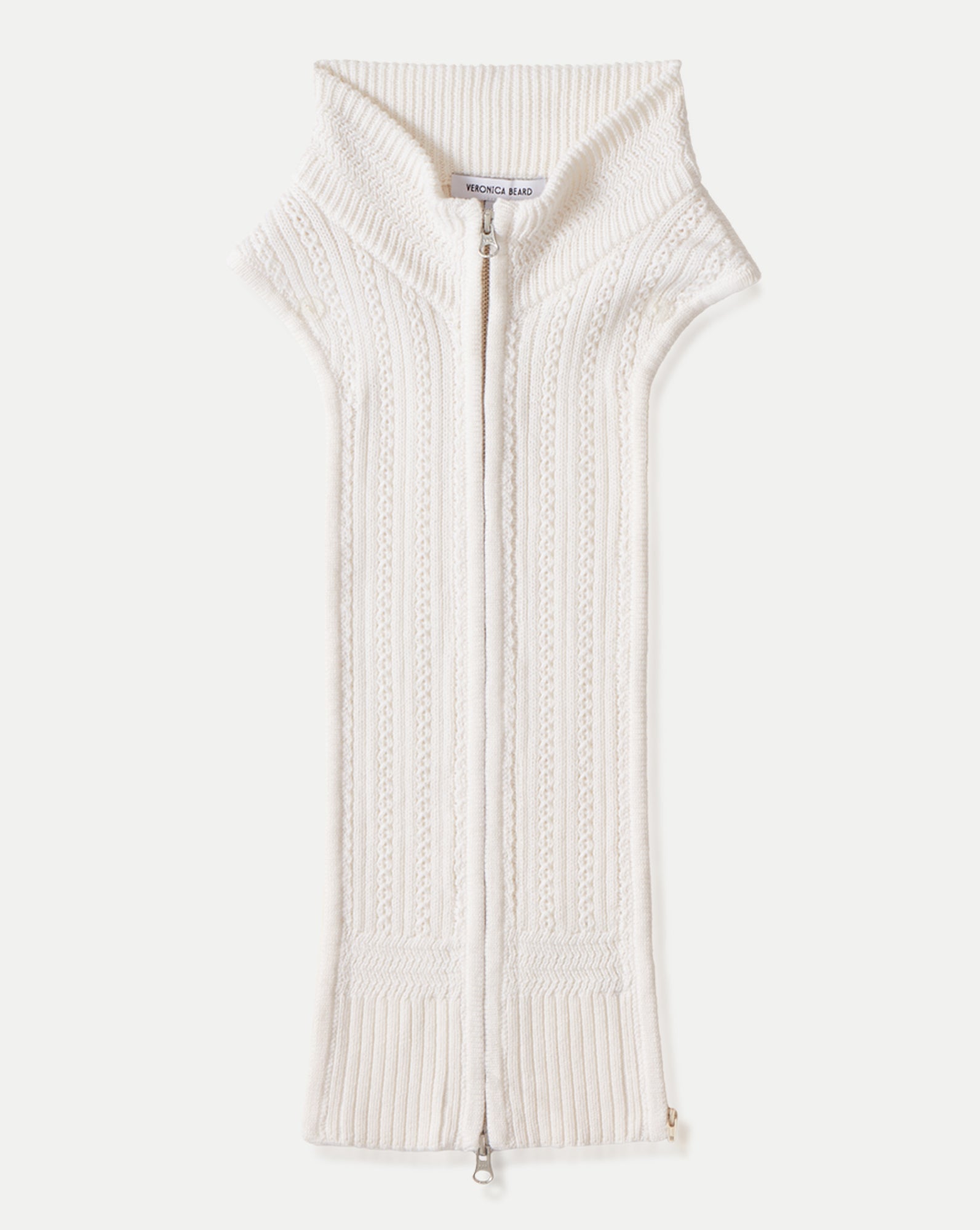 Veronica Beard Coupe Wool Dickey - Dove White