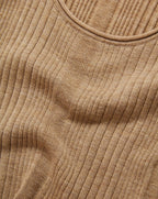 Veronica Beard Birke Merino Wool Tank Top - Dark Khaki