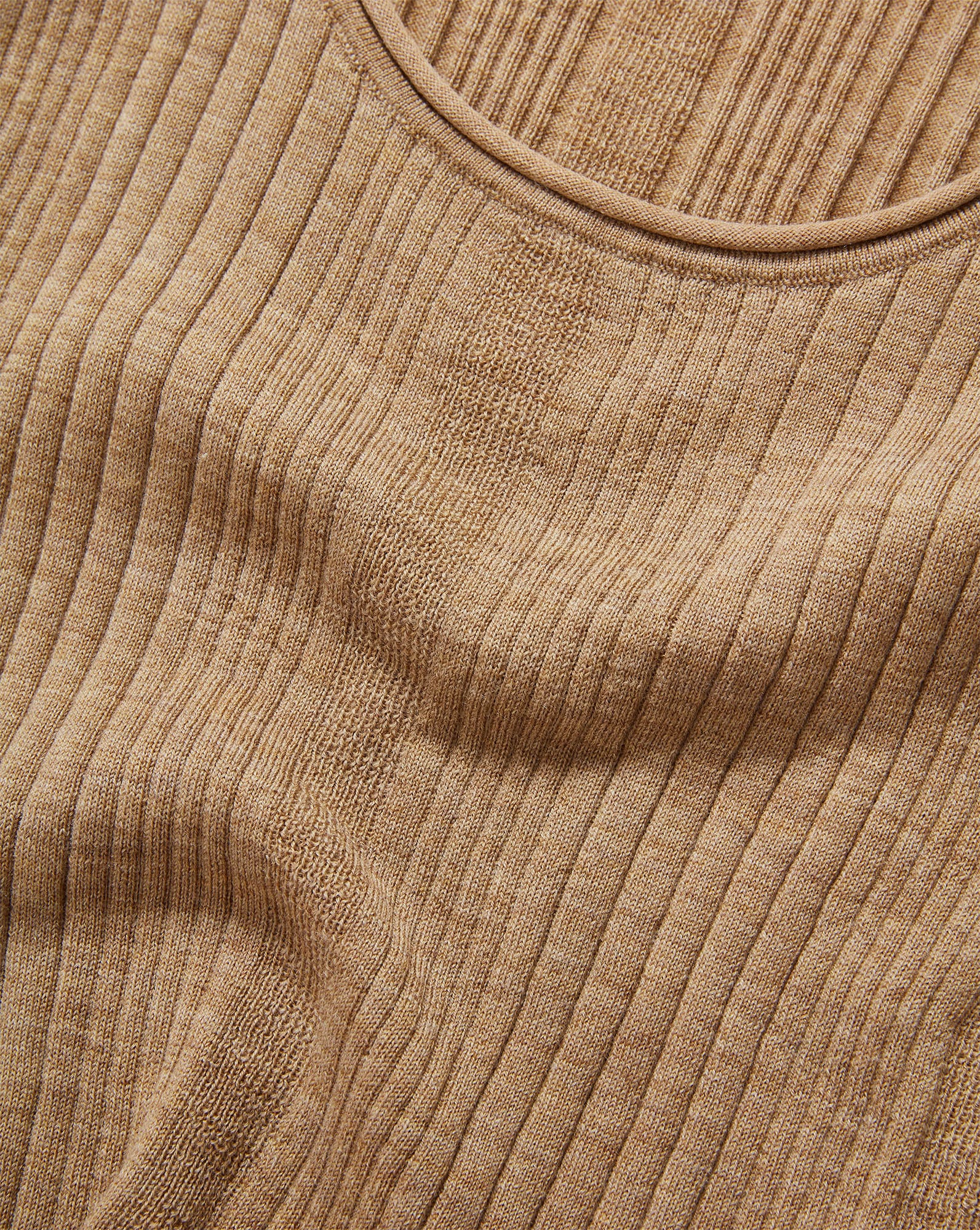 Veronica Beard Birke Merino Wool Tank Top - Dark Khaki