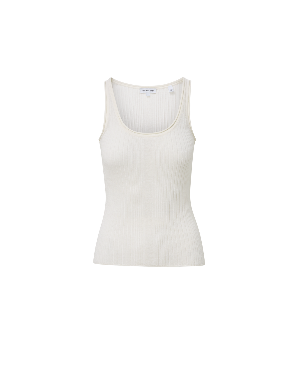 Veronica Beard Birke Merino Wool Tank Top - Ivory