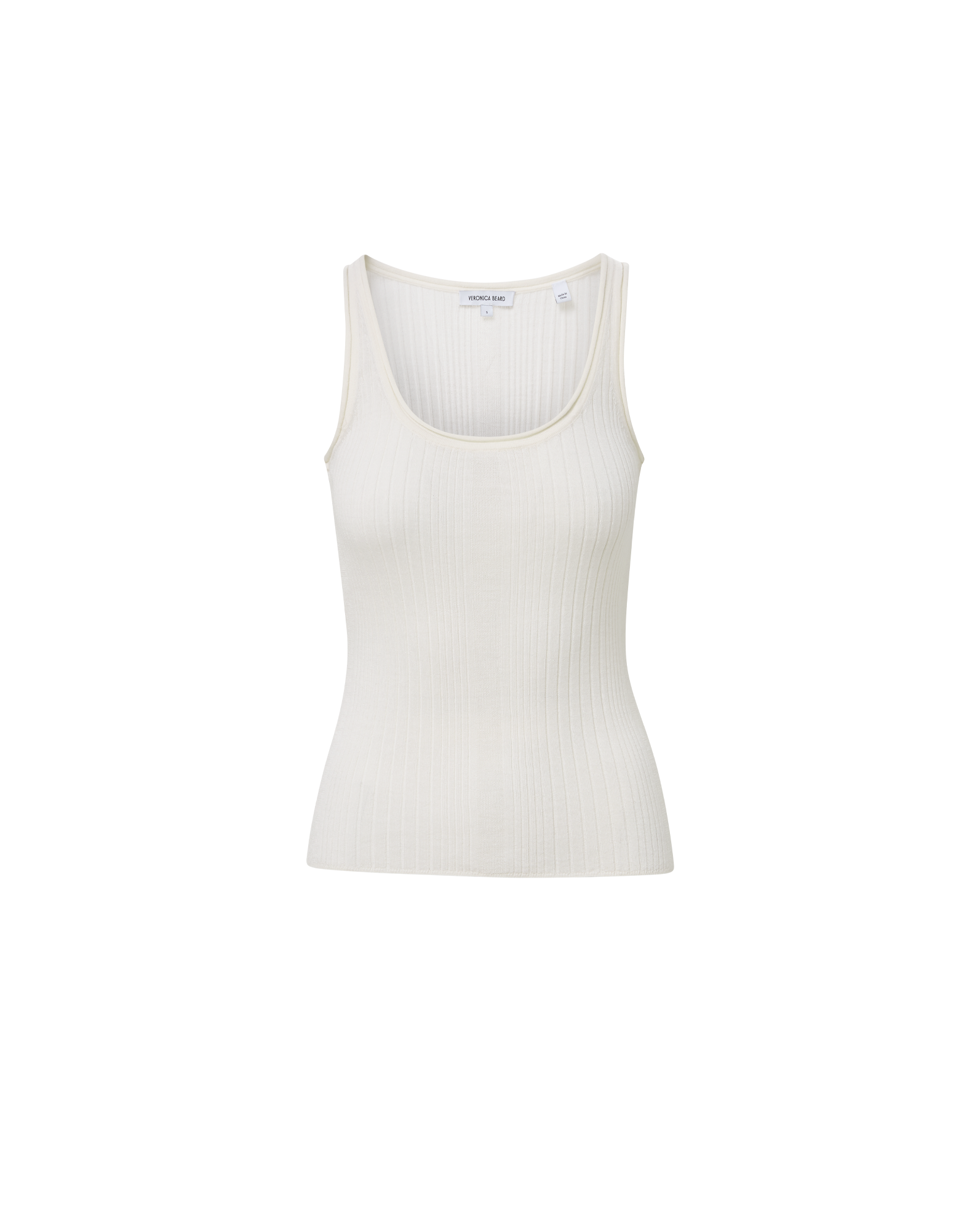 Veronica Beard Birke Merino Wool Tank Top - Ivory