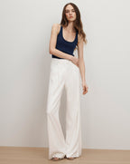 Veronica Beard Birke Merino Wool Tank Top - Navy