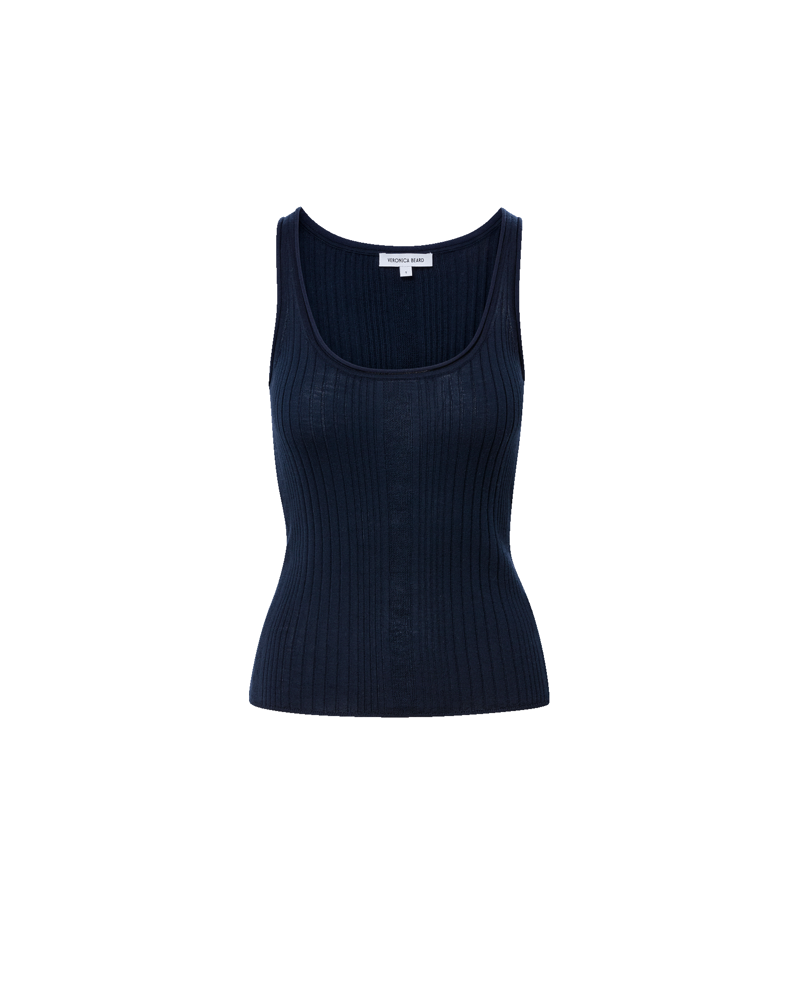 Veronica Beard Birke Merino Wool Tank Top - Navy