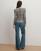Veronica Beard Nadialine Knit Jacket - Dark Hunter Green Multi