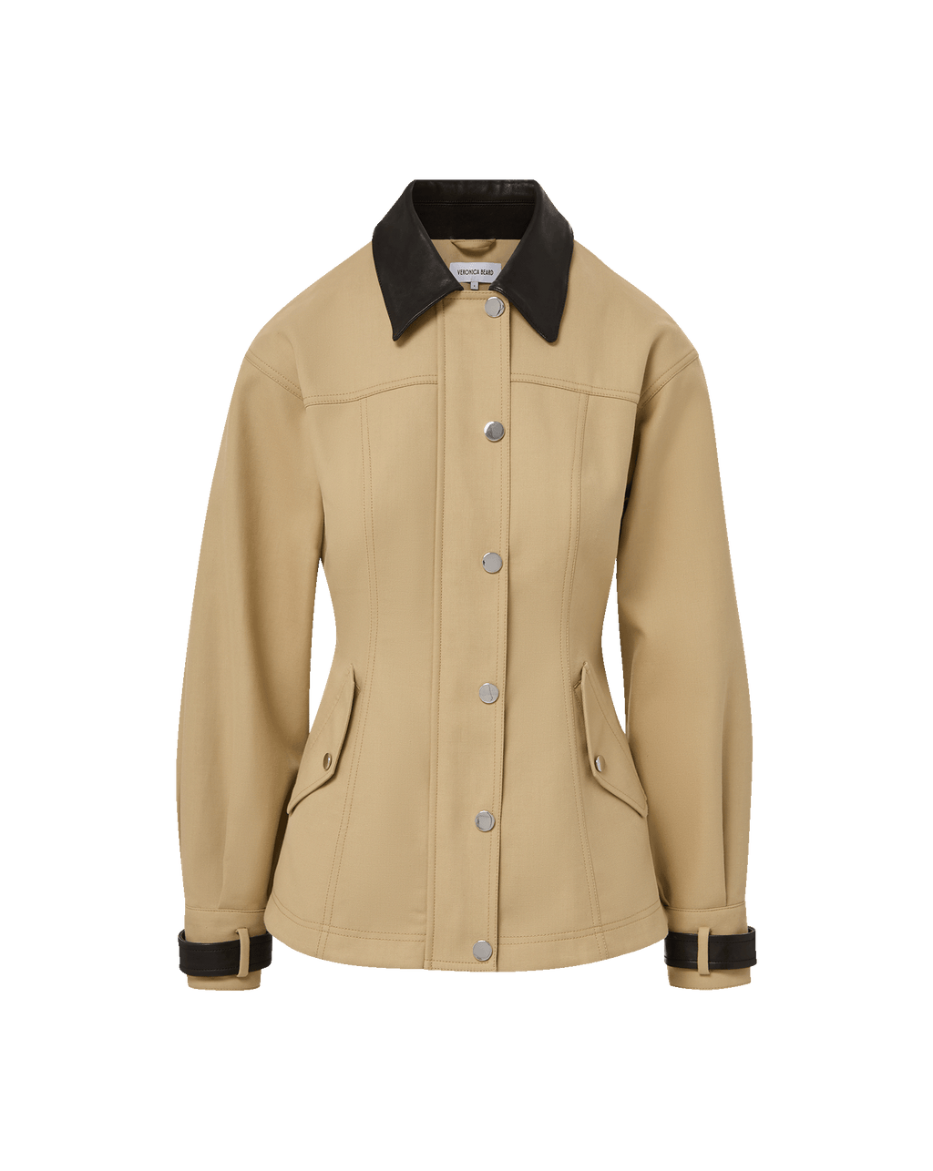 Veronica Beard Talla Peplum Jacket - Sand