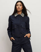 Veronica Beard Barrington Denim Jacket - Midnight Wash