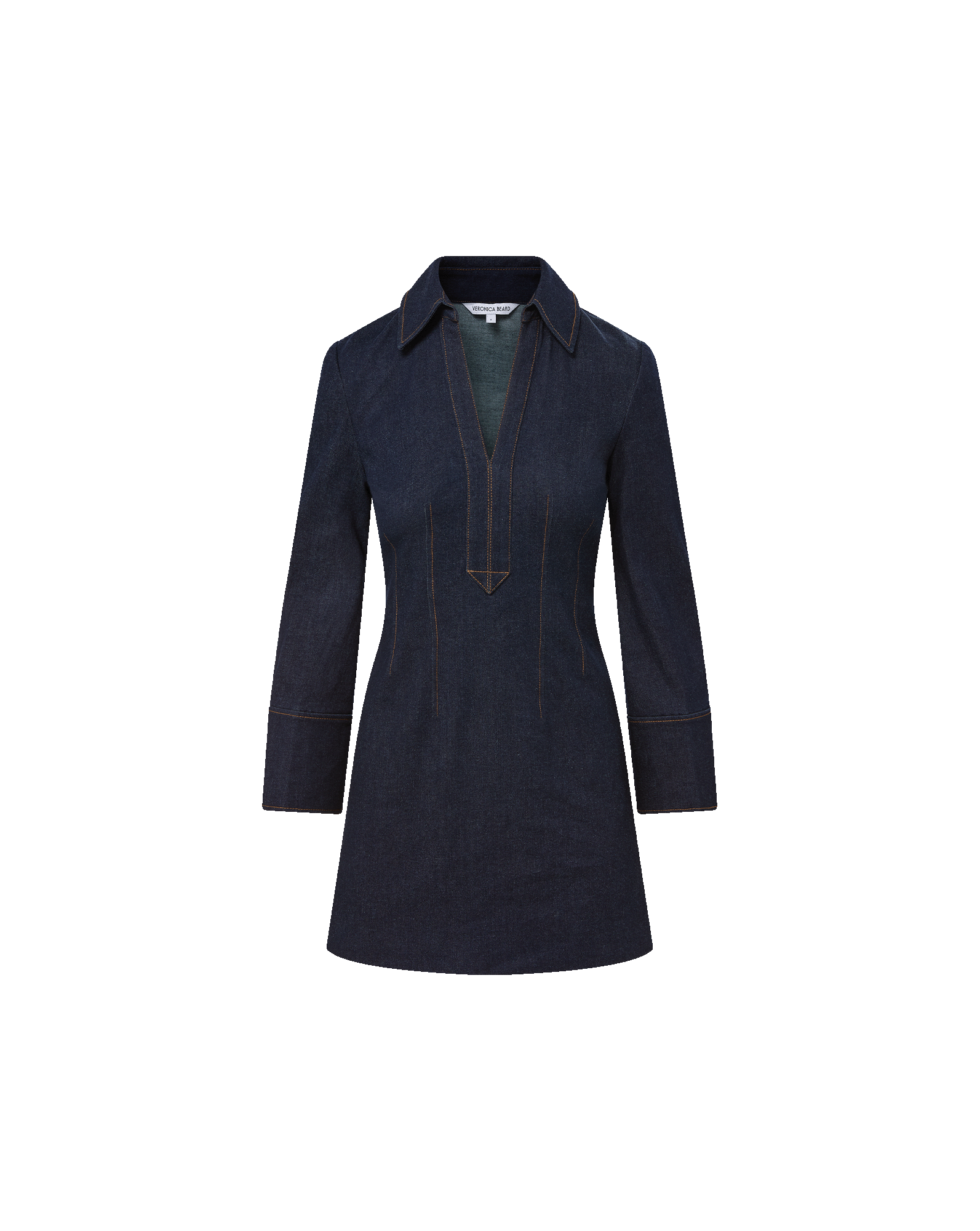 Veronica Beard Raymond Denim Mini Dress - Midnight Wash