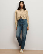 Veronica Beard Wilfred Bungee Button-Down Shirt - Sand