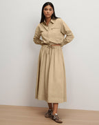 Veronica Beard Wilfred Bungee Button-Down Shirt - Sand