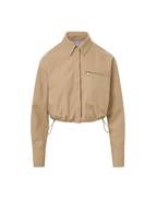 Veronica Beard Wilfred Bungee Button-Down Shirt - Sand