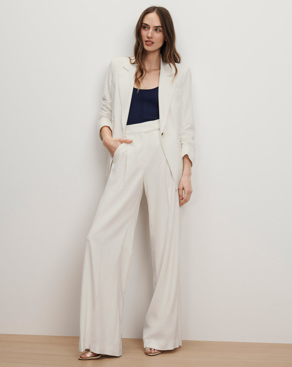 Veronica Beard Battista Dickey Jacket - Dove White