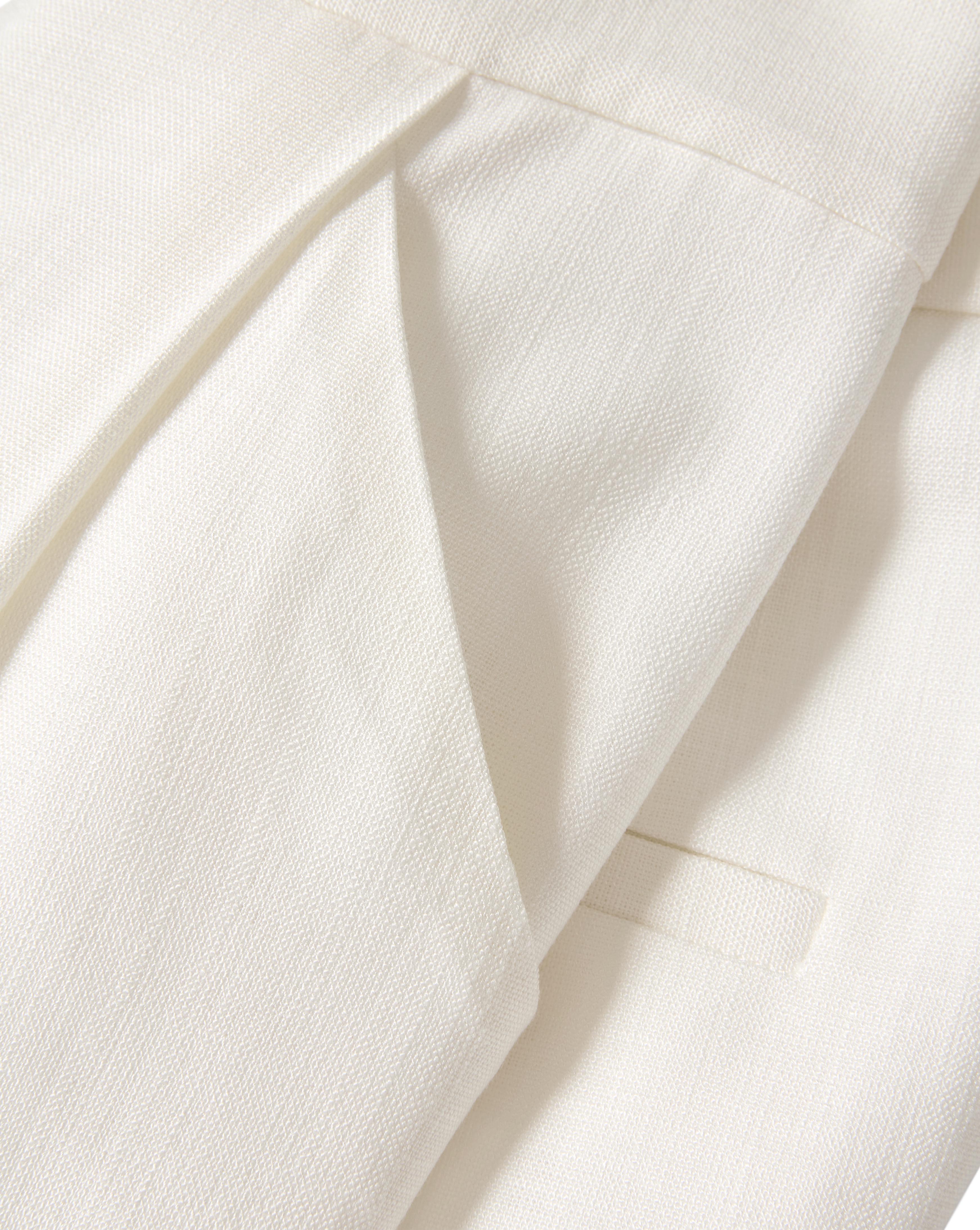 Veronica Beard Marbeau Wide-Leg Pant - Dove White