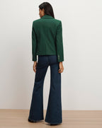 Veronica Beard Schuyler Tailored Utility Jacket - Dark Hunter Green