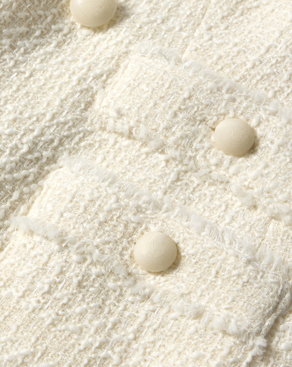 Veronica Beard Yves Tweed Jacket - Dove White