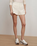 Veronica Beard Gershwin Tweed Short - Dove White