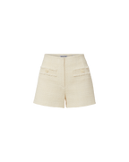 Veronica Beard Gershwin Tweed Short - Dove White