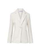 Veronica Beard Rossi Convertible Dickey Jacket - Dove White