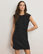 Veronica Beard Imara Crepe Mini Dress - Black