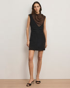 Veronica Beard Imara Crepe Mini Dress - Black
