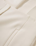 Veronica Beard Carys Cropped Pant - Dove White
