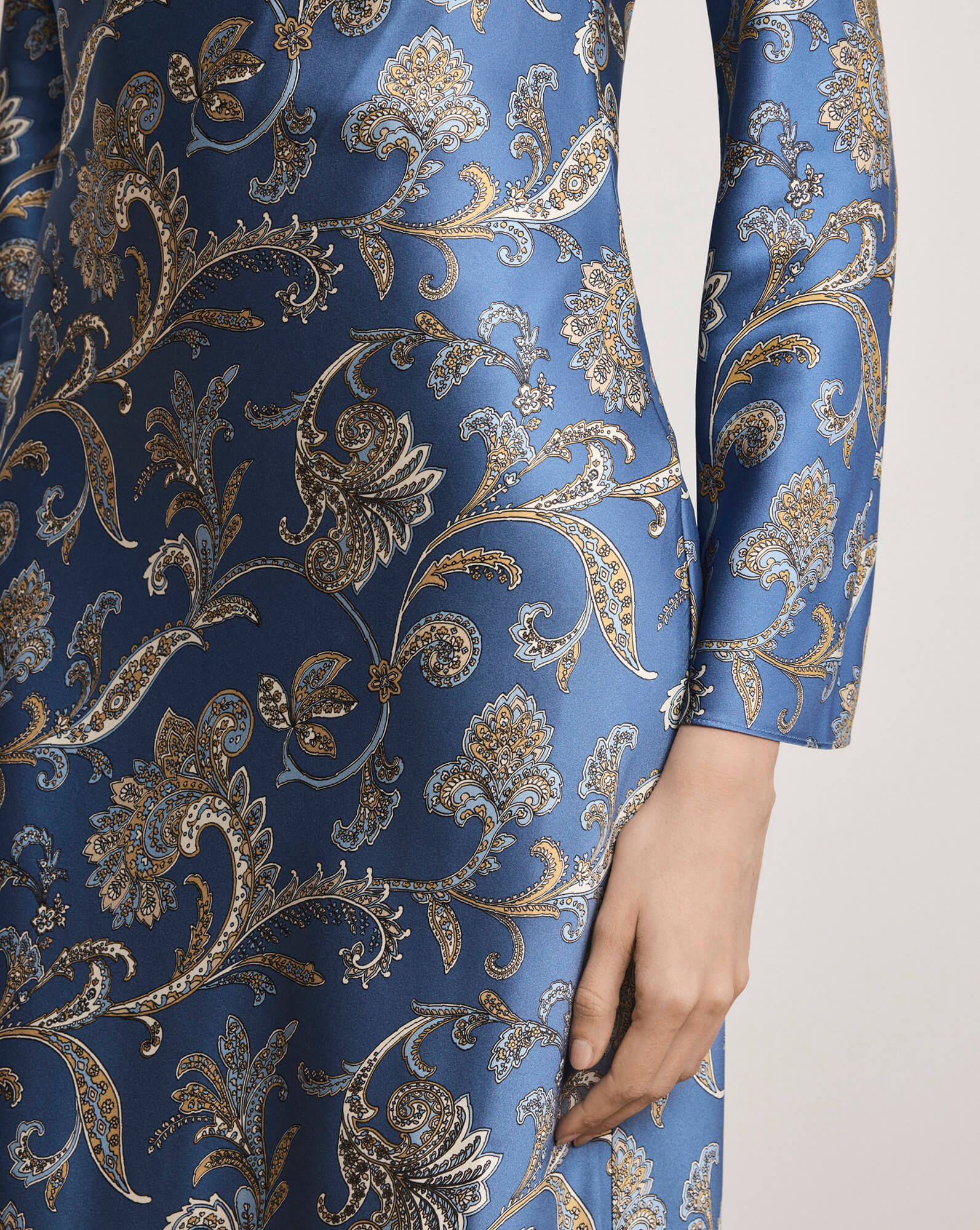 Veronica Beard Ember Silk-Blend Maxi Dress - Blue Coast Multi