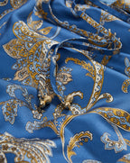 Veronica Beard Ember Silk-Blend Maxi Dress - Blue Coast Multi