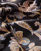 Veronica Beard Clover Paisley Midi Skirt - Black Multi