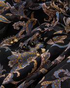 Veronica Beard Hickory Paisley Blouse - Black Multi
