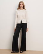 Veronica Beard Daro Cashmere Cardigan - Ivory