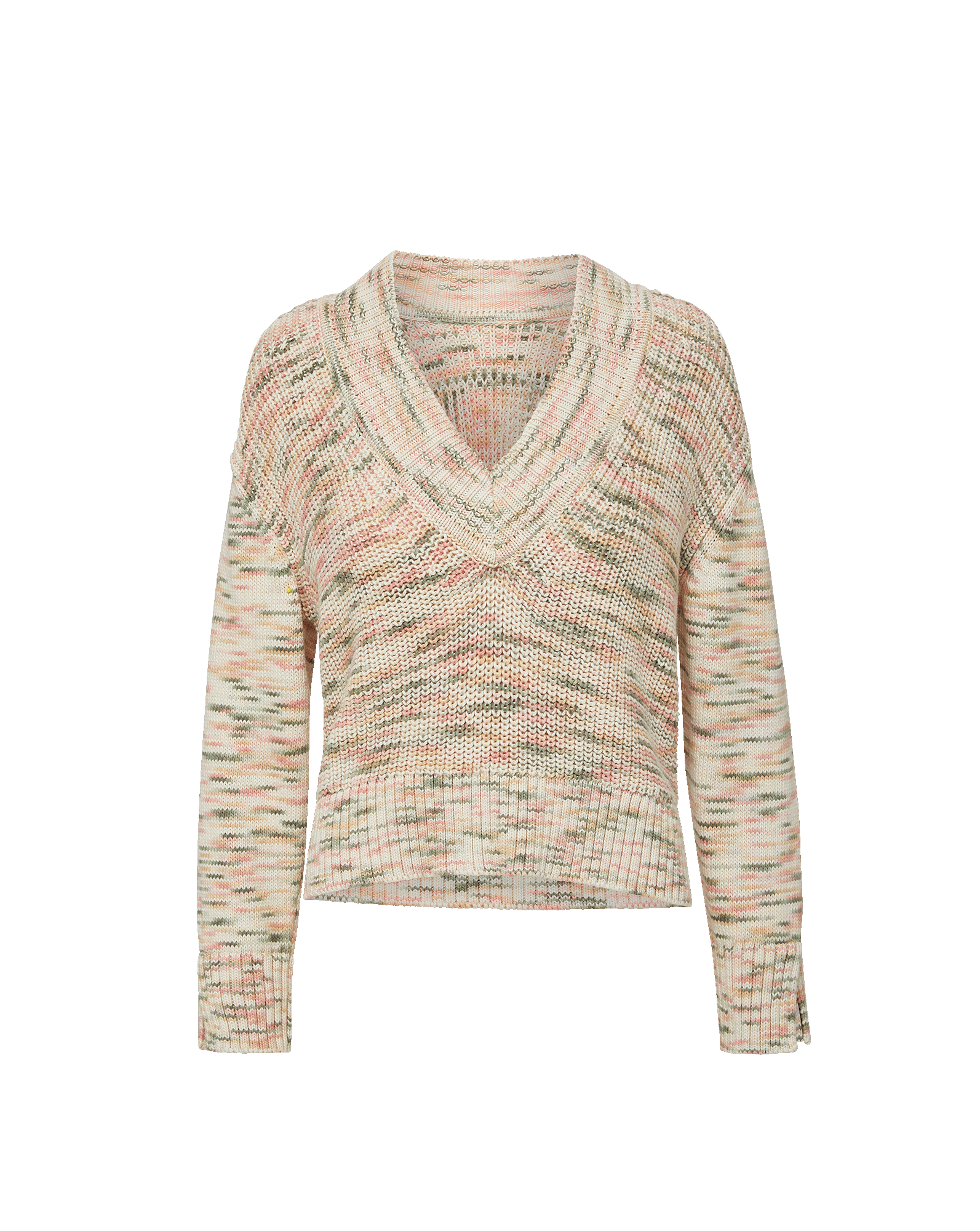 Veronica Beard Anola V-Neck Sweater Petal Multi