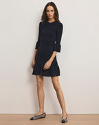 Veronica Beard Portia Knit Mini Dress - Navy