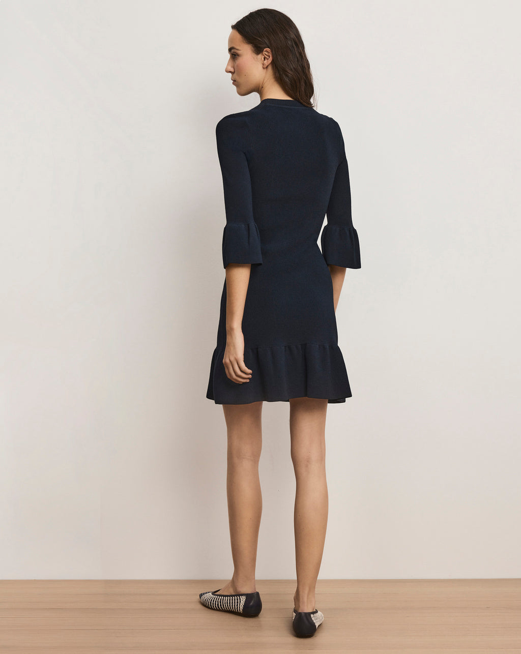 Veronica Beard Portia Knit Mini Dress - Navy
