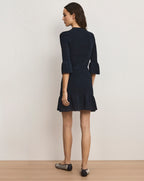Veronica Beard Portia Knit Mini Dress - Navy