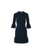 Veronica Beard Portia Knit Mini Dress Navy