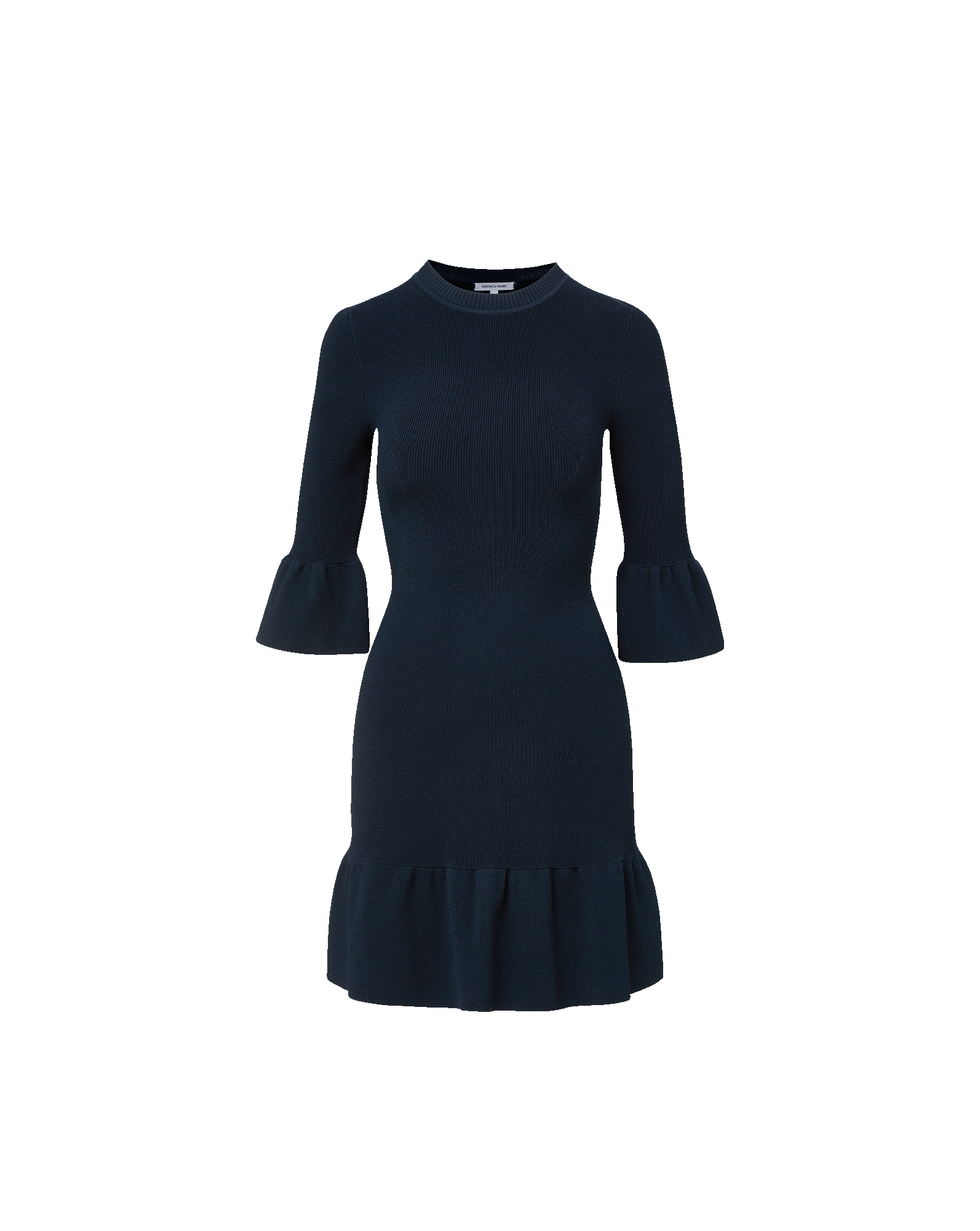 Veronica Beard Portia Knit Mini Dress Navy