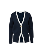Veronica Beard Cillian Boyfriend Cardigan Navy
