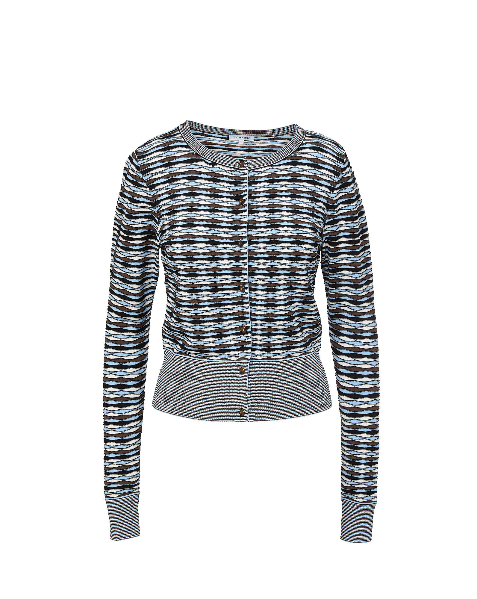 Veronica Beard Cambria Knit Cardigan Blue Jay Multi