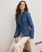 Veronica Beard Randy Denim Dickey Jacket - Cosmo