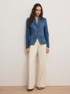Veronica Beard Randy Denim Dickey Jacket - Cosmo