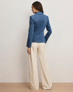Veronica Beard Randy Denim Dickey Jacket - Cosmo