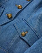 Veronica Beard Randy Denim Dickey Jacket - Cosmo