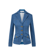 Veronica Beard Randy Denim Dickey Jacket - Cosmo