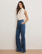 Veronica Beard Frenkle Denim Pant - Cosmo