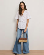 Veronica Beard Devra Button-Down Shirt - White