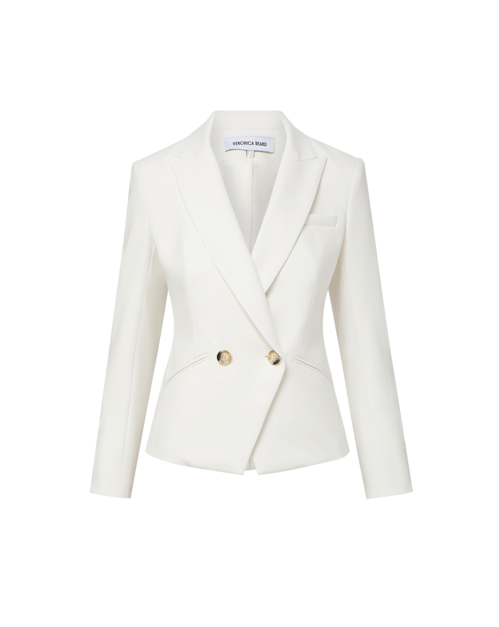 Veronica Beard Rickie Cropped Dickey Jacket - Off-White