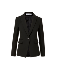 Veronica Beard Miller Single-Breasted Dickey Jacket - Black