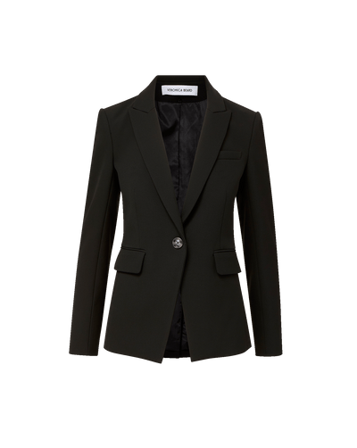 Veronica Beard Miller Single-Breasted Dickey Jacket - Black