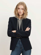 Veronica Beard Oversized Hoodie Dickey - Grey Melange